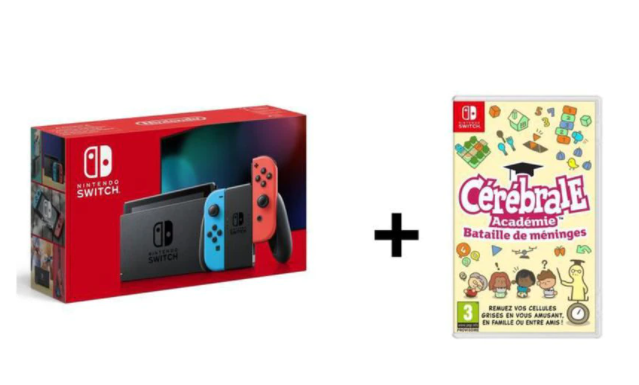 Pack : Console Nintendo Switch Néon + Cérébrale Académie : bataille de méninges