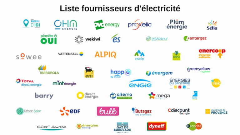 liste des fournisseurs d' électricité