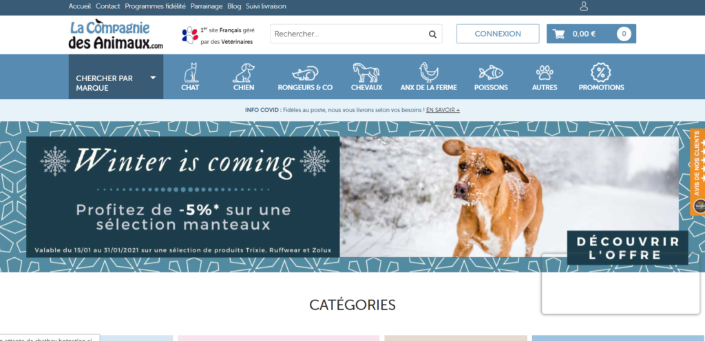 meilleur site français d'animalerie en ligne mois chers