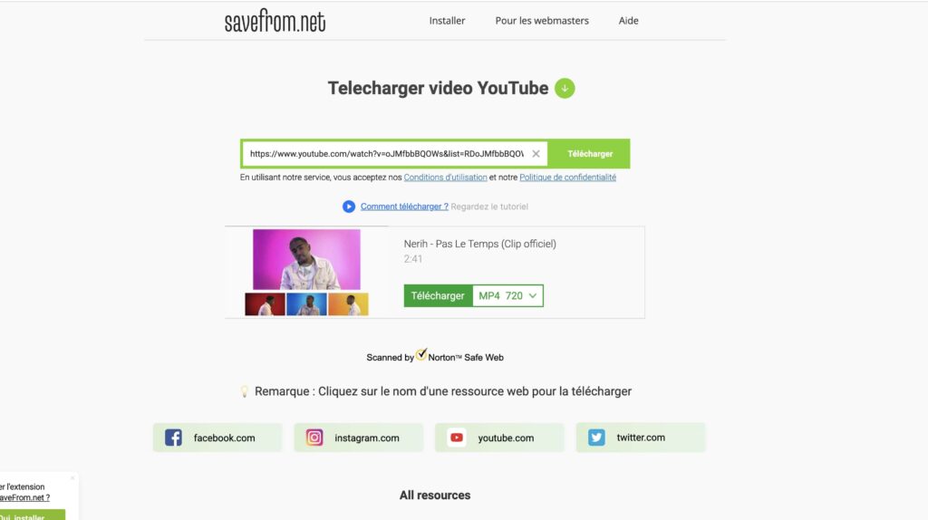 telecharger youtube.
