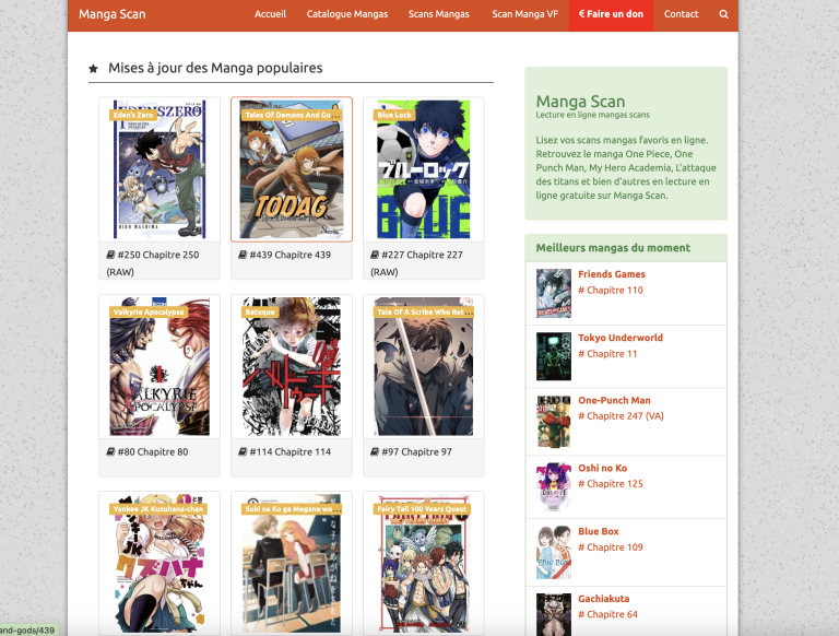 Manga-Scan : Découvrez une Bibliothèque de Mangas à portée de clic