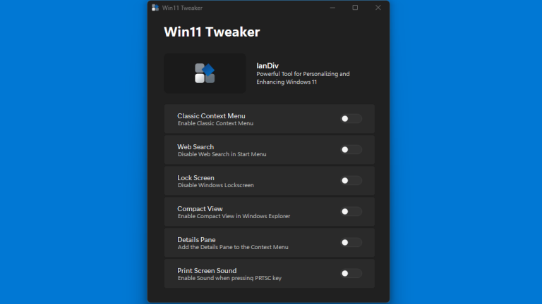 Dévoilez le potentiel caché de Windows 11 avec Win11 Tweaker